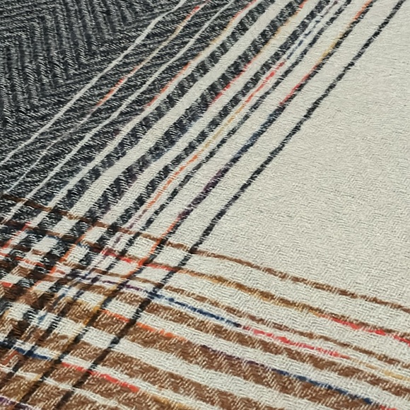 Quagga brand Large 52x52 Blanket Style Scarf/Wrap-Browns/Beige/Black-Polyester - Picture 13 of 16